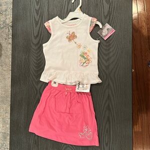Girls Flapdoodles Top & Skirt- New